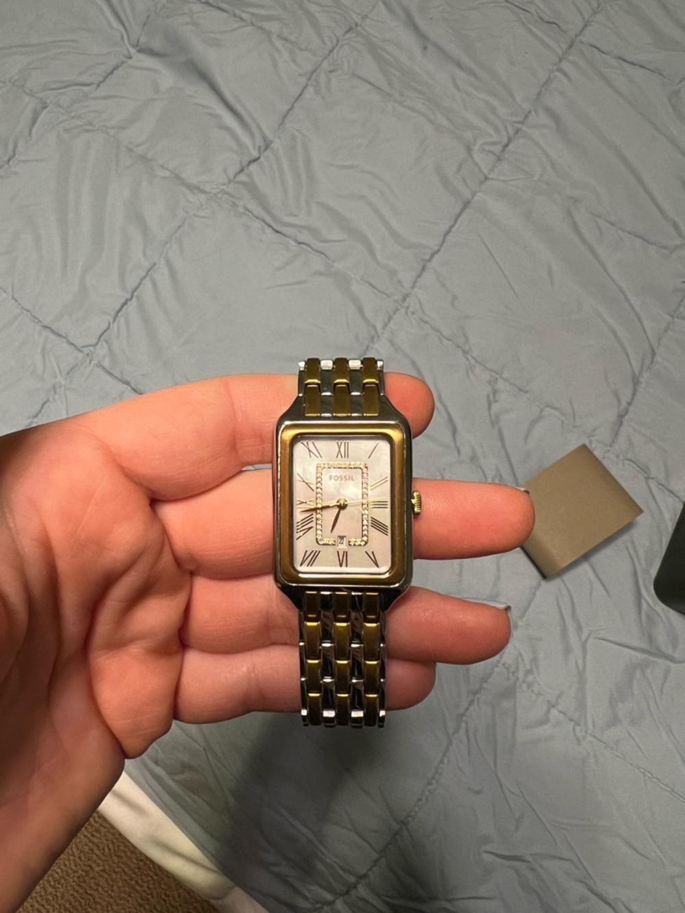 Raquel two toned watch